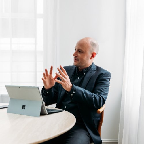 Mike Westbury coaching a client through a sales conversation
